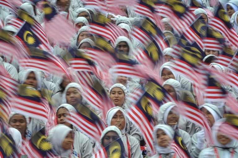 rehearsal for Independence Day celebrations In Kuala Lumpur
